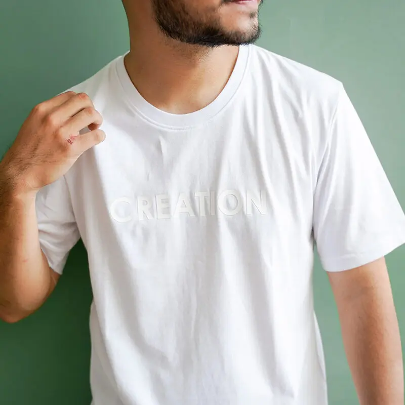 Creation Tee White for Men - Gambar 7
