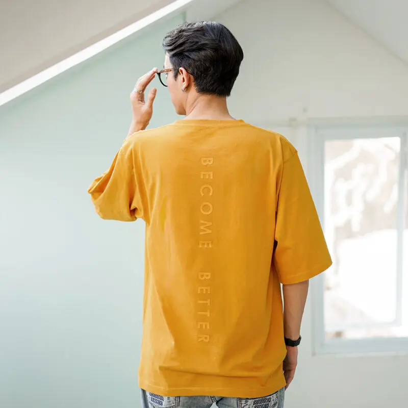 Oversized Tee Mustard - Gambar 4