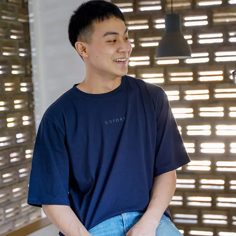 Oversized Tee Navy - Gambar 2