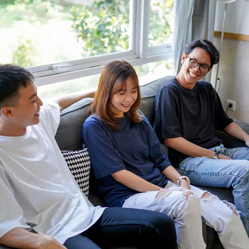 Oversized Tee Navy - Gambar 3